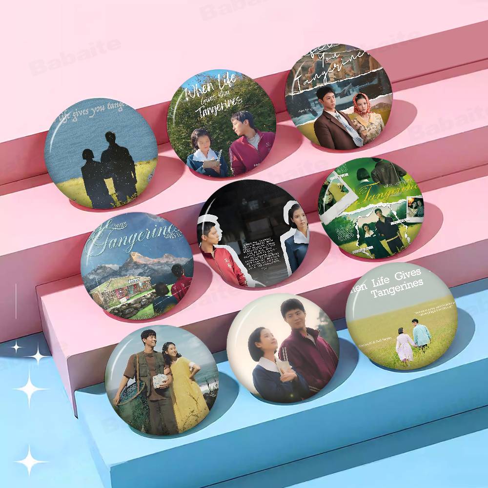 Korean Lifestyle & Kids Boutique - Bros Pin Bulat Buatan Tangan Motif