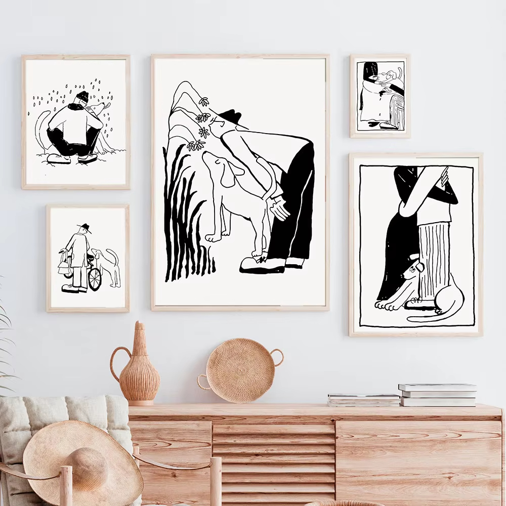 Korean Lifestyle & Kids Boutique - Poster Kanvas Minimalis Gaya Hidup dan