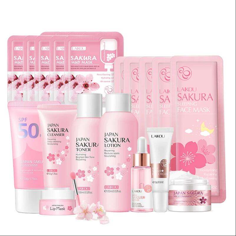 Korean Skincare Routine - Serum Wajah Korea Pembersih Wajah Sakura
