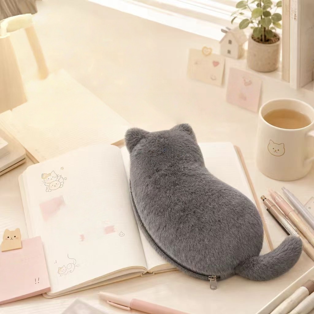 Kotak Pensil Kucing Boneka Luc - Korean Skincare Routine ulasan dan harga