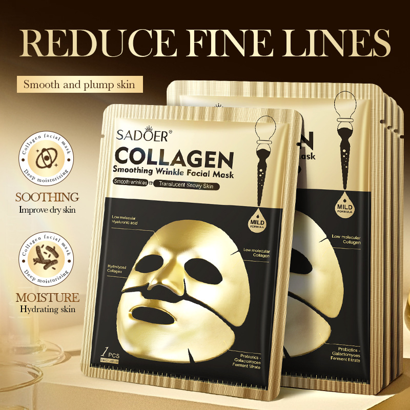 Masker Wajah Kolagen Emas SADO - Sheet Mask Collagen ulasan dan harga
