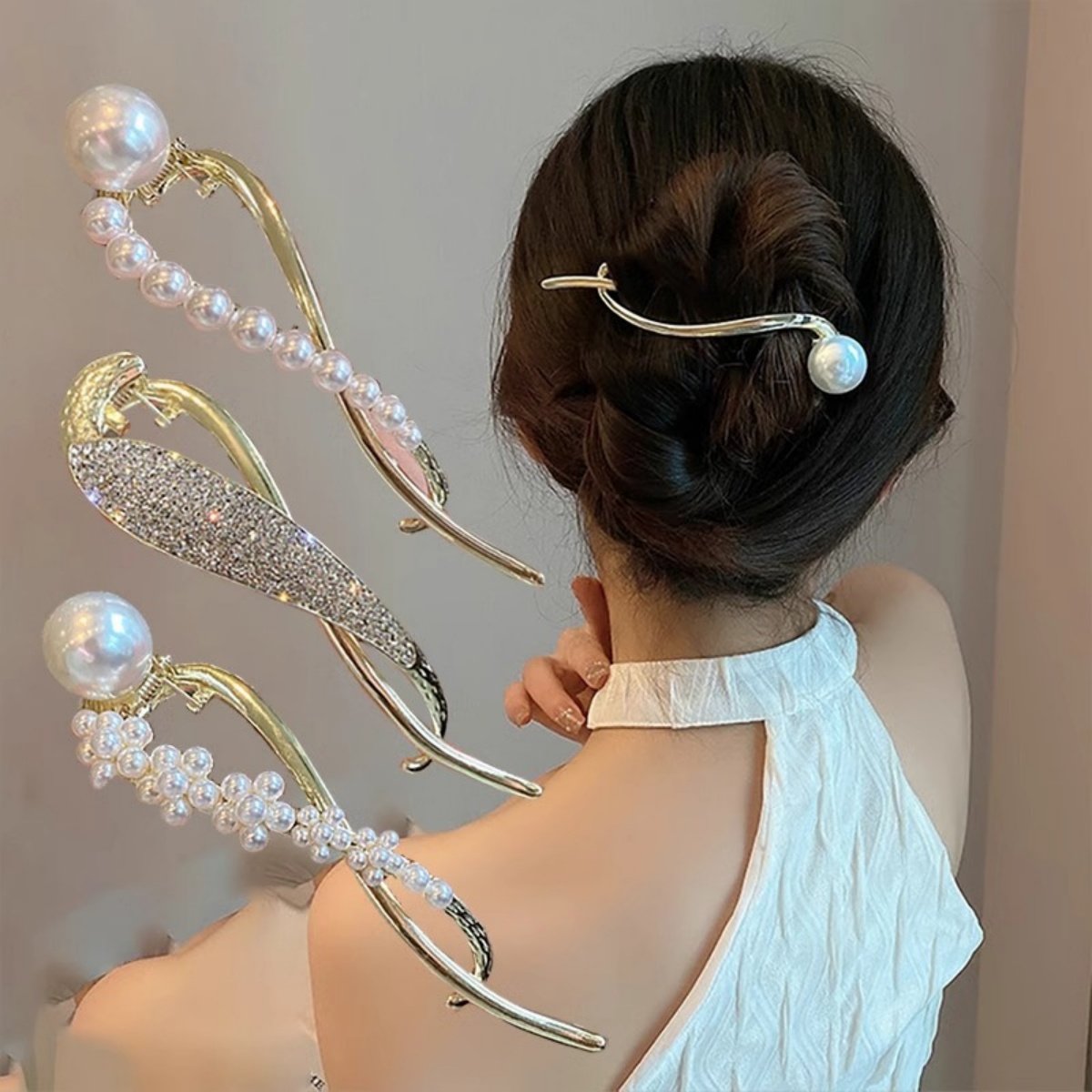 Jepit Rambut Mutiara Glitter E - Korean Lifestyle & Kids Boutique ulasan dan harga
