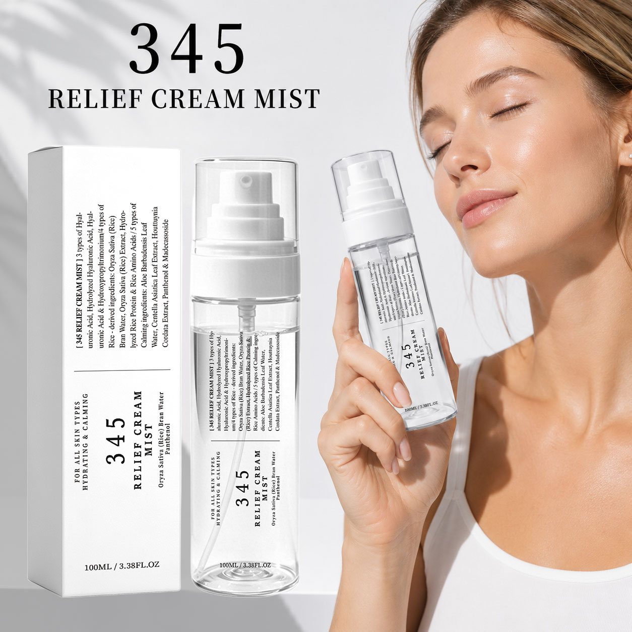345 Relief Cream Mist Perawata - Korean Skincare Routine ulasan dan harga