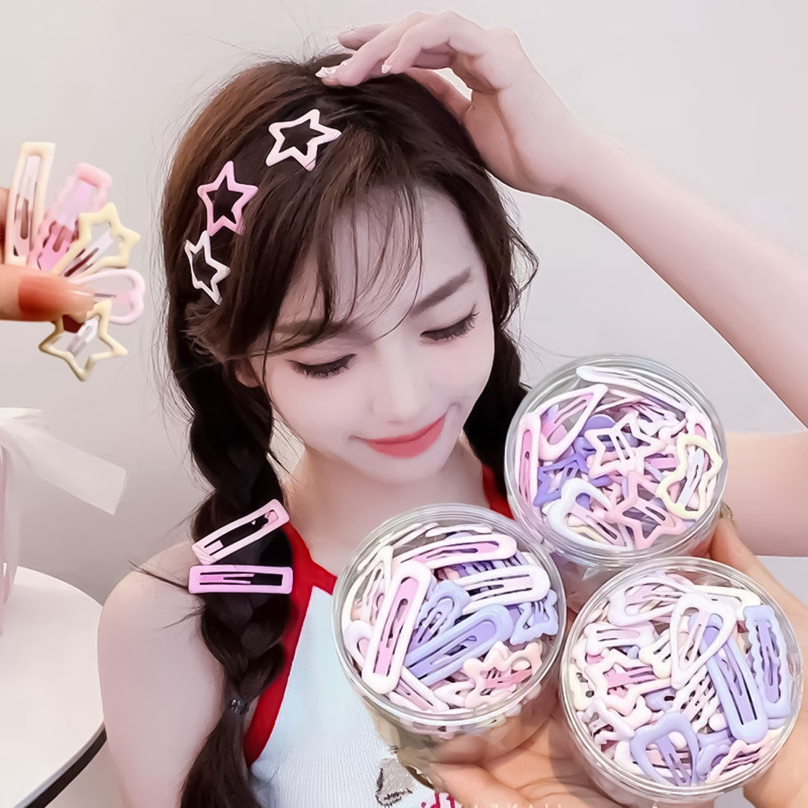 3 buah pin hiasan kepala gaya  - Korean Lifestyle & Kids Boutique ulasan dan harga
